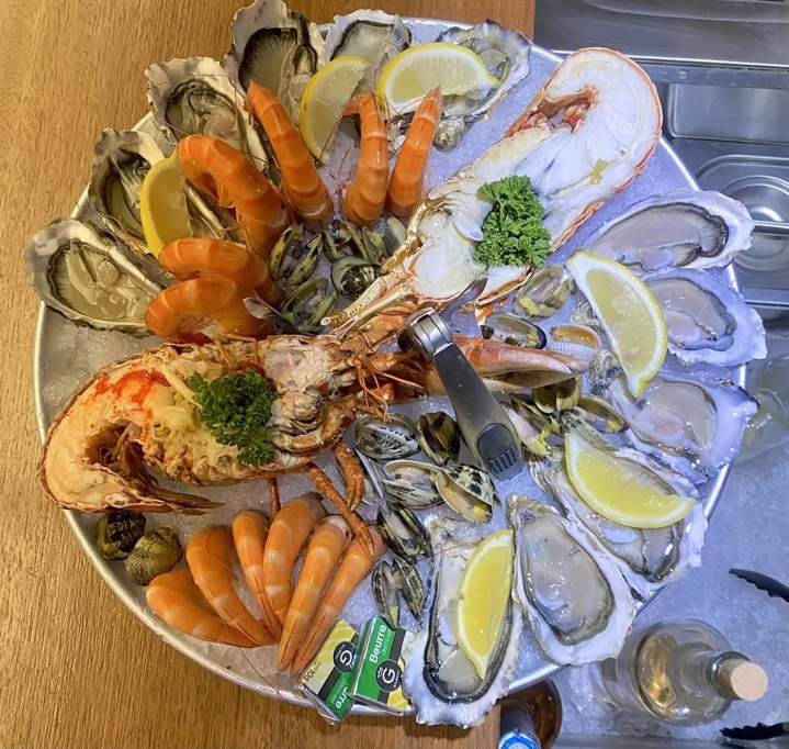 Plateau fruits de mer Saint-Cyr-sur-Mer